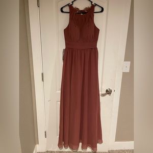 Azazie Bridesmaid or Prom Dress - Color: Desert Rose - Size: A4